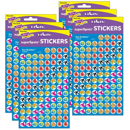 UPC: 0194629033249 | TREND Sea Buddies superSpots Stickers 800 Per Pack 6 Packs