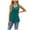 Blue, variant on Youmylove Womens Tank Tops 2025 Summer Solid Color Round Neck Sleeveless Shirt Metal Button Vest Slim Versatile Outfits