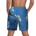 thumbnail image 2 of Haiem Hibiscus Flowers Calm Water Mens Swim Trunks with Compression Liner 2 in 1 Swimming Shorts Stretch Swimwear Quick Dry,Board Shorts-3X-Large, 2 of 9