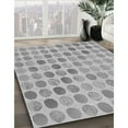 thumbnail image 2 of Ahgly Company Indoor Round Patterned Battleship Gray Area Rugs, 8' Round, 2 of 6