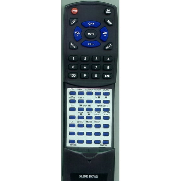 Replacement Remote for SANGEAN 389QL02-A, 389QL02A, RT389QL02A, RCP5, WR3