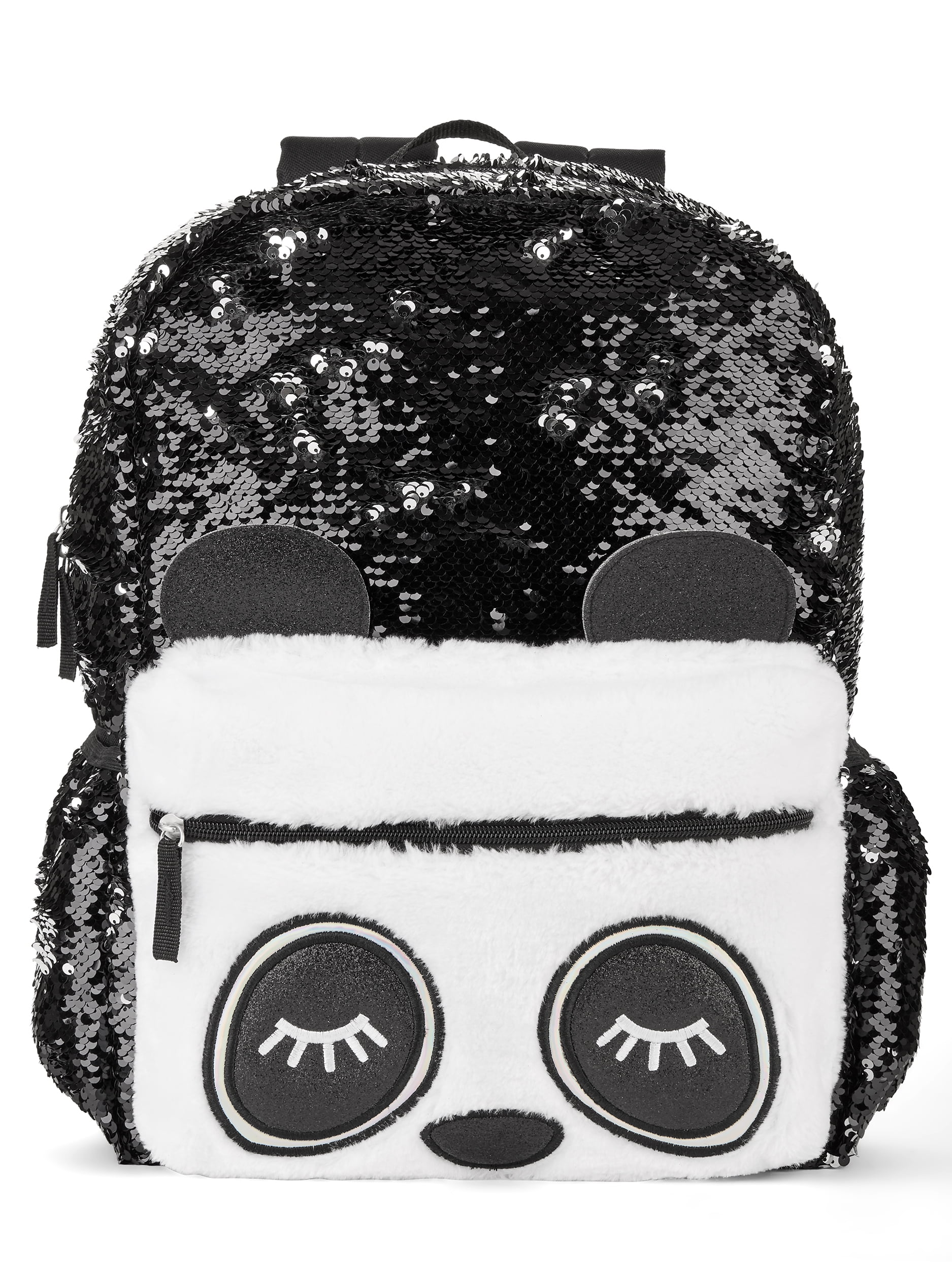 justice sequin panda backpack