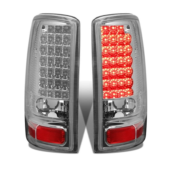 DNA Motoring For 00-06 Chevy Suburban Tahoe GMC Yukon XL Chrome Tail Light Brake Lamps Pair