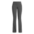 thumbnail image 3 of Frontwalk Women Yoga Pants Solid Color Leggings Boot Cut Bottoms Workout Full-length Jeggings High Waist Trousers Flecking Gray S, 3 of 4