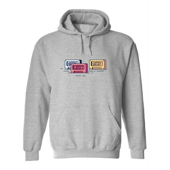 3 Cassettes Hoodie Women -Image by Shutterstock, Female Small