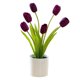 thumbnail image 1 of Simulación de bonsái de tulipán de seis cabezas, simulación de plantación en maceta, decoraciones artificiales para el hogar, 1 of 5