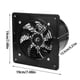 thumbnail image 4 of Billuyoard Ventilador de escape montado en la pared de plástico de 40W con motor de cobre Ventilador de ventilación silencioso de 50-60db Ventilador Electrodomésticos Negro Billuyoard HA027055-02, 4 of 6