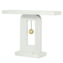 GVN Console Table, Entryway Table, 39.4" Console Table, Modern Sofa Entryway Table with Gold Decor