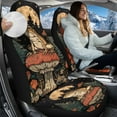 thumbnail image 2 of Uorisanigo 2 Pcs Front Car Seat Cover, Mushroom Frog High Back Bucket Car Seat Cover for Front Seats, Soft Plush Seats Covers, Universal Fit Auto Inteior Accessories, 2 of 7