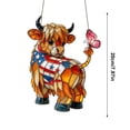 thumbnail image 3 of Adorno Colgante para Ventana con Forma de Vaca, de Acrílico Teñido, Estilo Rústico, Ideal para Ventanas, Jardines o Interiores. Atrapasueños Ligero con Cadena Metálica., 3 of 7