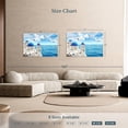thumbnail image 4 of Elephant Stock Santorini Island Wall Art - Horizontal Canvas Wall Art - Living Room Wall Decor - Beach Canvas - Blue And White Decor - 51" x 34", 4 of 8