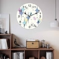 thumbnail image 2 of Wall Clock Blue Yellow Teal Diamond Clocks PVC Silent Non-Ticking Battery Operated Decorative Modern Geometric Mid Century Round Clock for Home Living Room Kitchen Bedroom Office Wall Decor 10 Inch, 2 of 9