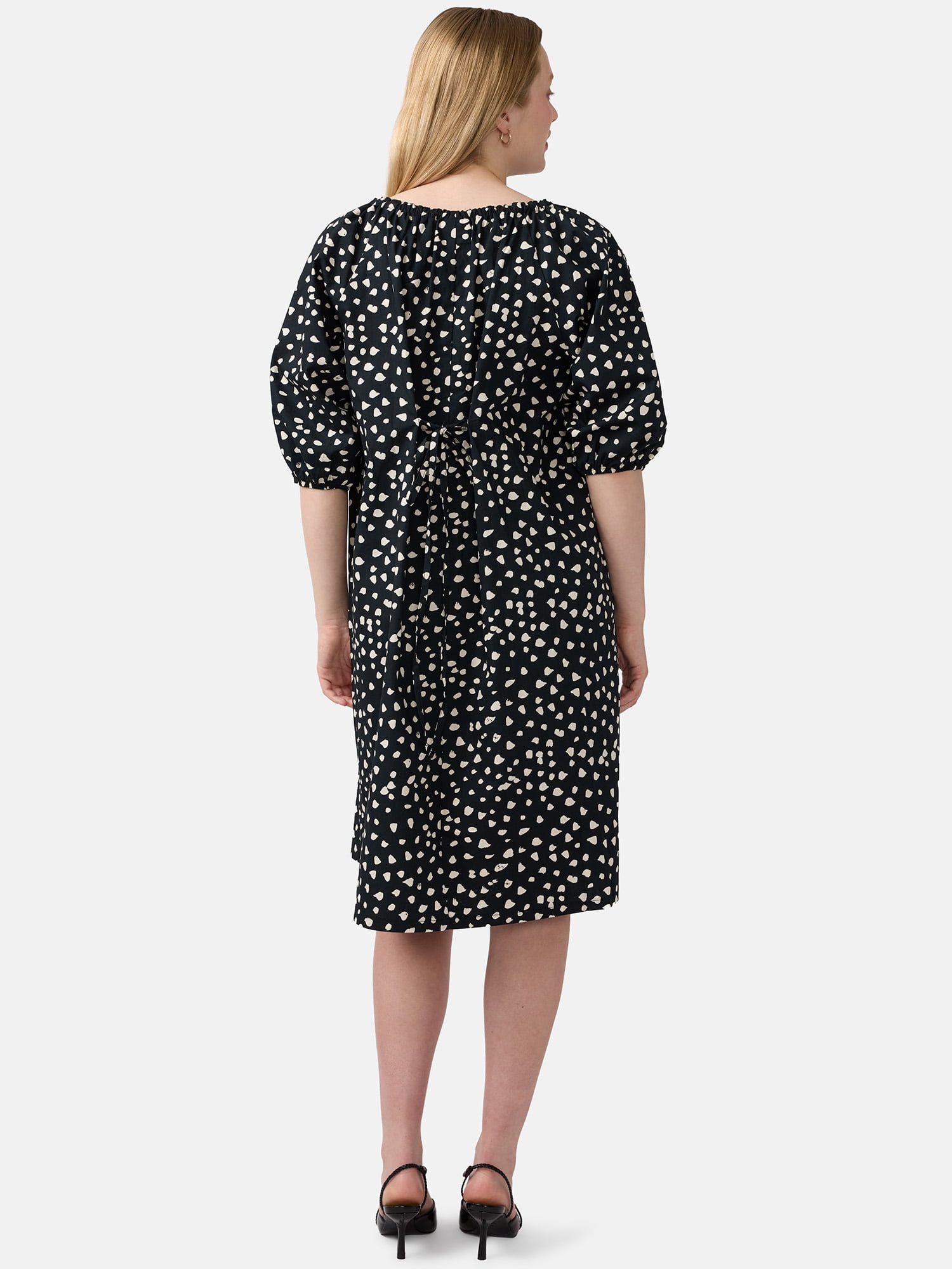Ingrid & Isabel For Every Belly Women’s Maternity Midi Cotton Dress, Sizes S-XXL