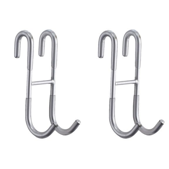 2 Pieces Stainless Steel Hook over Shower Door Hangers Heavy Duty The Hooks Bathroom