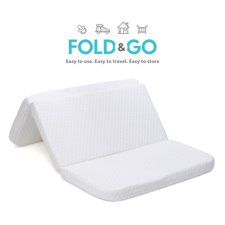 Milliard Tri-Fold Pack N' Play Mattress Plus Free Bonus Carry