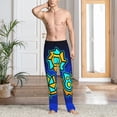 thumbnail image 6 of Lsque Geometry Dash Print Men's Pajama Pants, Lounge Pant - Comfortable Home Wear,Elastic Waistband, Stylish Design-Large, 6 of 9