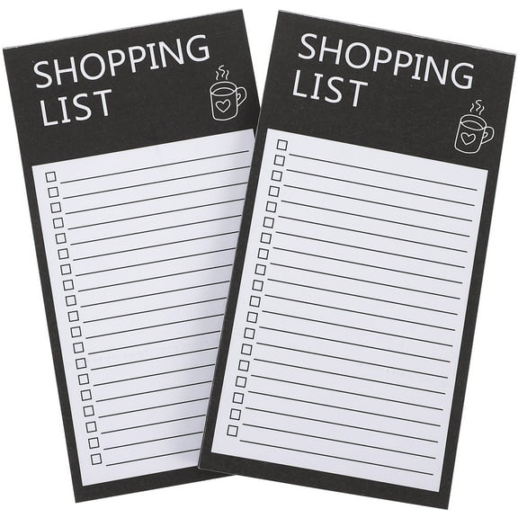 2 Books of Shopping List Pad Grocery List Notepad Shopping Magnetic Shopping Checking List Notepad