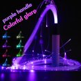 thumbnail image 1 of Látigo de fibra óptica LED RGB con giro de 360°, iluminación brillante para rave, baile, flow GX S6X8, 1 of 5
