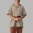 thumbnail image 2 of Men Medieval Costume Renaissance Templar Knight Vintage Tunic Tops, 2 of 6