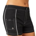 thumbnail image 3 of Free Country Women's Woven Stretch Swim Short Black Large, 3 of 4