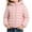 Pink, variant on Fesfesfes Kids Lightweight Hooded Puffer Jacket Zip Up Short Winter Coat, Solid Color Warm Outerwear for Boys Girls Ages 0-8 Years
