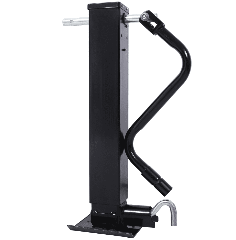 Weld On Trailer Jack, 12,000 lb Capacity, No Mount Square Jack Tube, 26'' Travel