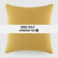 thumbnail image 5 of Noble Linens 2-Pack Cotton Slub Decor Throw Pillows Solids Mustard & White, 5 of 8