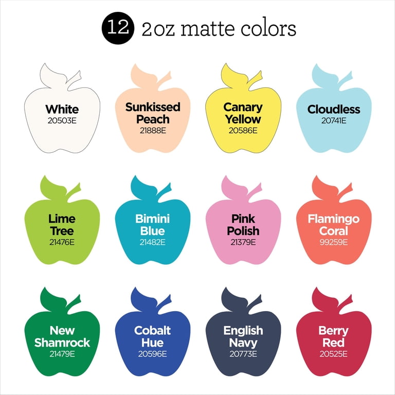 Apple Barrel Seaside Marina Paint Set, 12 Colors, 2 fl oz photo 2