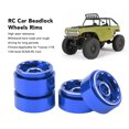 thumbnail image 3 of 4pcs RC Car Beadlock Wheels Rims, Aluminum Alloy 1.0 Inch Wheels for 1/18, 1/24 Axial SCX24 RC Cars, 3 of 8