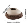 thumbnail image 3 of Ckraxd Creative Ceramic Bird's Nest Bowl for Desserts, Cold Drinks & BBQ - Unique Oval Design, Easy Clean, Perfect for Parties & Restaurants, 3 of 9