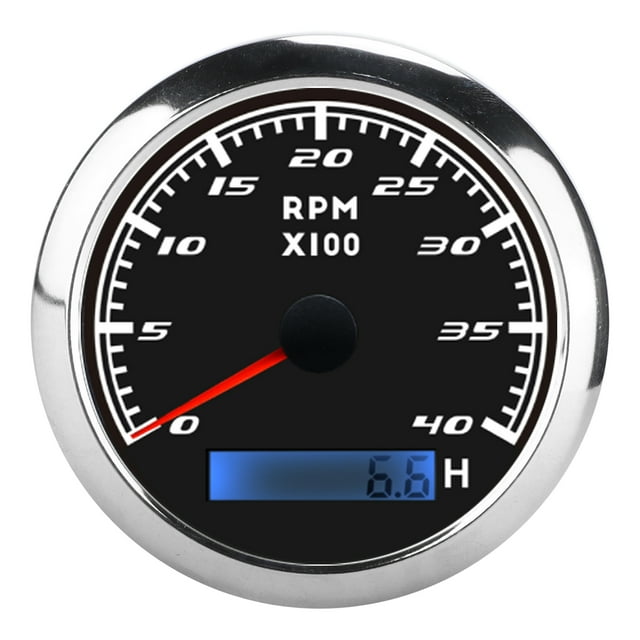 Tachometer, Professional Diesel Tachometer With Low Power Consumption For Car Black,White