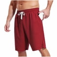 thumbnail image 3 of AnuYalue Men's Baggy Sweat Shorts Trendy Drawstring Cotton Short Pants Casual Gym Workout Shorts with Pockets, 3 of 9