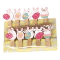 thumbnail image 1 of 10x Clips de foto de conejo de Pascua de dibujos animados, Clips de sellado, Clips de clavija, adornos artesanales, soporte de foto de color para estilo A Sunnimix Clips de fotos de conejo de Pascua, 1 of 8