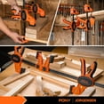 thumbnail image 6 of Jorgensen 12" 2-Pack One-Handed Bar Clamp/Spreader with Load Limit Indicator, Quick Grip E-Z Hold F Clamp Set, 300 lbs Medium Duty, 6 of 7