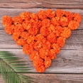 thumbnail image 5 of Yellow Simulation Marigold Set of Small Lilac Carnation DIY Festival Ghost Festival Halloween Buddhist Supplies Decorative Flowers, 5 of 5