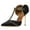Black, variant on XYD Women Fashion Pointed Toe Stiletto High Heel Pumps T-Strap Buckle Backless Slip On Mule Sandals Dress Shoes Size 7 Pink