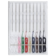 Pre-Threaded Needle Kit, Assorted Colors in Case