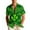 Green#4, variant on VBTAPA St Patricks Day Hawaiian Shirts for Men Irish Green Clover Button Down Shirt Novelty Holiday Shirt Sleeve Shirts Green XXXL