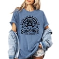 thumbnail image 2 of Your Little Ray of Sarcastic Sunshine Has Arrived Shirt for Women Funny Raccoon Graphic Tee Blue Jean Shirt Adult Large, 2 of 4