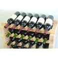 thumbnail image 4 of 8X Bottles Beech Hardwood Modular Wine Rack Stackable (8 Bottles per Row), 4 of 7