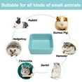 thumbnail image 5 of Cuenco para hámster, cuenco de agua de cerámica para cobayas, plato de comida para animales pequeños, para hámster sirio, conejo, jerbo, chinchilla, erizo, rata planeadora del azúcar (2 unidades), 5 of 5