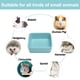 thumbnail image 5 of Cuenco para hámster, cuenco de agua de cerámica para cobayas, plato de comida para animales pequeños, para hámster sirio, conejo, jerbo, chinchilla, erizo, rata planeadora del azúcar (2 unidades), 5 of 5