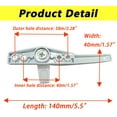 thumbnail image 4 of EcoNesxp Casement Window Lock Buckle Window Lock Handle Right Hand and Left Hand Door and Window Hardware White Multi-function High Quality, 4 of 5