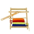 thumbnail image 2 of Sharprepublic Weaving Loom Kit Creative Activity Wooden Educational Toy for Kids Beginners, 2 of 8