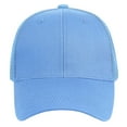 thumbnail image 7 of Falari Trucker Hat Baseball Cap Structured Plain Design 6 Panel, Adjustable Size - Sky Blue, 7 of 7