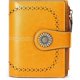 thumbnail image 1 of Ladies Wallet Leather Coin Purse Ladies Short Card Holder Ladies Zipper Wallet RFID Blocking Wallet(Yellow), 1 of 5