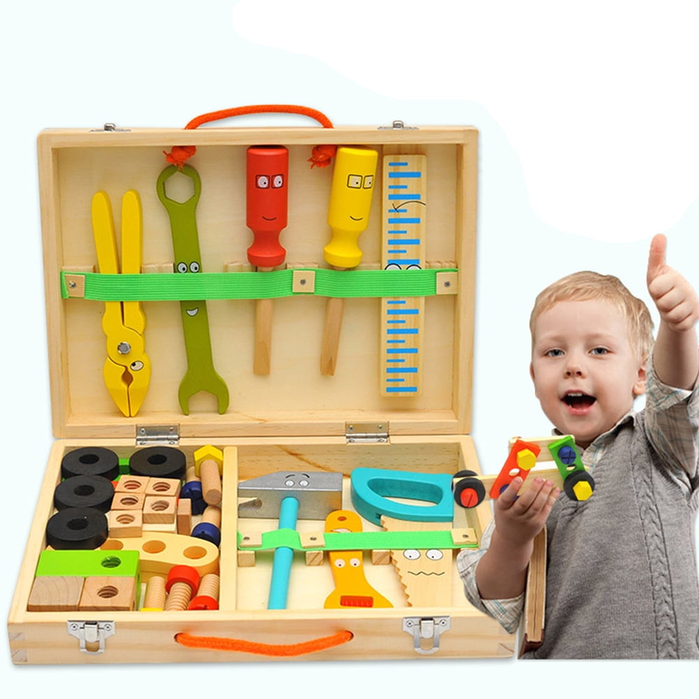 Toolbox Playset Educational Toys For Boys for ages 2 to 5 Toddler Kids Girl 