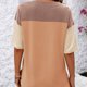 thumbnail image 5 of Fiudx Tops para Mujer Camisetas Holgadas de Manga Corta Coloridas con Cuello Redondo Nuevas de Verano para Mujer, 5 of 6