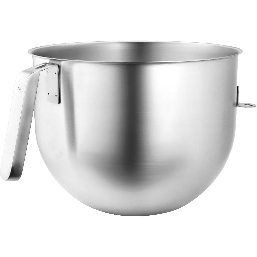 7 Quart NSF Certified Polished Stainless Steel Bowl with J Hook Handle