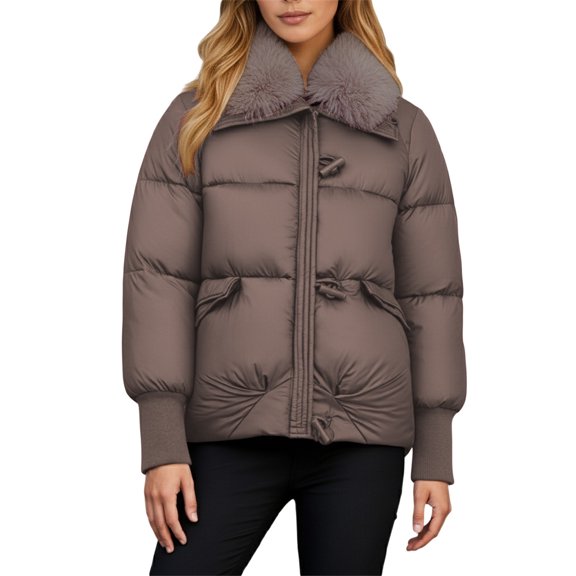 Winter Coats for Women Winter Coat With Hood Warm Thickened Down Jacket Outerwear Windproof Cold Weather Thermal Jacket For Ladies Winter Jackets for Women